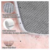 ONASAR Pink Rugs for Bedroom Girls, Fluffy 4x6 Soft Plush Fuzzy Shaggy Kids Area Rug, Washable Cute Indoor Floor Carpet for Teen Boys Dorm Nursery Bedside Home Living Room Decor Aesthetic