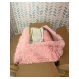 ONASAR Pink Rugs for Bedroom Girls, Fluffy 4x6 Soft Plush Fuzzy Shaggy Kids Area Rug, Washable Cute Indoor Floor Carpet for Teen Boys Dorm Nursery Bedside Home Living Room Decor Aesthetic