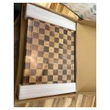 Acacia Wood Cutting Boards for Kitchen-Large Wooden Cutting Boards for Chopping Meat, Cheese, Fruits, and Vegetables