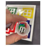 Real Glass Top Ludo Board Game 17 inches by 17 inches, Ludo Board Game with 16 Tokens and 2 Dice,