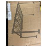 Retails for $110! FLEXIMOUNTS 4x8 Overhead Garage Storage Rack, Adjustable Garage Storage Organization System, Heavy Duty Metal Garage Ceiling Storage Racks, 600lbs Weight Capacity, Black