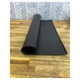 SAPID 32"x24" Extra Large Silicone Mat With Raised Edge, Rolled-Up Silicone Mats For Kitchen Counter Heat Resistant Silicone Mat With Lip, Thick Countertop Protector Mat,Silicone Mats For Crafts,Black