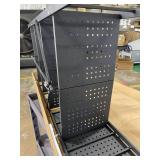 Himix Storage Shelves with 20 Hooks, 5-Tier Collapsible Organization Storage Rack Bookshelf Folding Pantry Shelves Cube Shelf Wire Shelving Holds 440 Ibs for Garage Kitchen Room