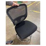 Retails for $111! Armless Drafting Chair Tall Office Chair Adjustable Height High Back Ergonomic Desk Chair Drafting Stool Rolling Bar Stools Chairs with Footrest and Wheels