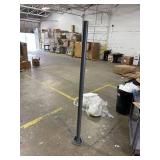 10ft Sun Shade Sail Pole 1 Pack - Outdoor Sunshade Sail Post with Carabiner Snap Steel Metal Heavy Duty Pole Kit for Support Light String,Sunshade Sail,Canopy - Thickness 1.7mm