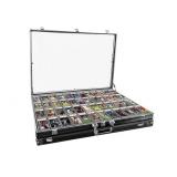 Retails for $230! Aluminum PMMA Trading Card Display case,Table Top Portable Trade Show Display Case,1 Pack 34"x22" XL Large,with Handle and Lock, for Jewelry MTG TCG Cards Collectible Cards.(Black, 3