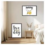 HEART ART 24 x 36 Poster Frame 4 Pack,24x36 Frame without Mat for Horizontal or Vertical Wall Mounting,Black