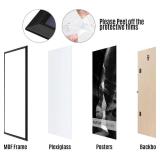 HEART ART 24 x 36 Poster Frame 4 Pack,24x36 Frame without Mat for Horizontal or Vertical Wall Mounting,Black