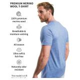 Merino.tech Merino Wool T-Shirt Mens - 100% Merino Wool Undershirt Lightweight Base Layer