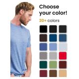 Merino.tech Merino Wool T-Shirt Mens - 100% Merino Wool Undershirt Lightweight Base Layer