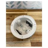 Allied Moulded Old Work 14 cu in Round Fiberglass Ceiling Box Off White