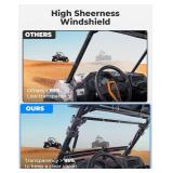 Retails for $250! KEMIMOTO 19-23 XP 1000 Flip Up Windshield Upgraded Fit and Seal, Compatible with 2019-2023 Polaris RZR XP 1000 /RZR XP Turbo 2 and 4 Seater, Heavy Duty 2-IN-1 Folding Window Hard Coa