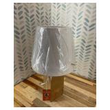Beautiful Burl Wood Table Lamp by Drew Barrymore, 18.5" H