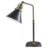 Adesso SL3740-01 Arthur Desk Lamp, Black and Gold