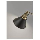 Adesso SL3740-01 Arthur Desk Lamp, Black and Gold