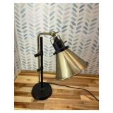 Adesso SL3740-01 Arthur Desk Lamp, Black and Gold
