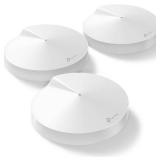 Retails for $122! TP-Link Deco Mesh WiFi System(Deco M5) Up to 5,500 sq. Ft. Whole Home Coverage and 100+ Devices,WiFi Router/Extender Replacement, Anitivirus, 3-pack 3-5 Bedrooms, 3-pack