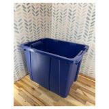 Sterilite 24-Pack Plastic Storage Bins, 18 Gallon Tote Containers with Lids, Marine Blue