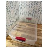 Sterilite 34 Quart Infra Red Latch Box, 2 Piece