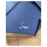 Sunphio Beach Parasol 220 cm, Anti-UV 50+, Tilting, Windproof, Compact and Solid, Large Round Parasol