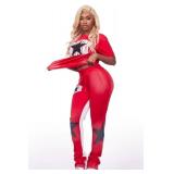 Kaliyah Red T-Shirt Trackset Medium
