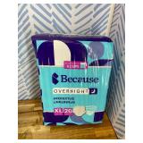 Because Premium Overnight Plus Incontinence Underwear - White, XL, 20 Ct