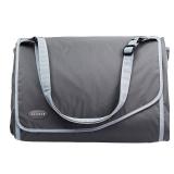 JJ Cole Outdoor Toddler Blanket - Water-Resistant Outdoor Blanket With Adjustable Bag Strap - Stone Arbor - 58" x 84"