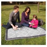 JJ Cole Outdoor Toddler Blanket - Water-Resistant Outdoor Blanket With Adjustable Bag Strap - Stone Arbor - 58" x 84"