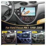 Retails for $105! EKAT 2+64G Android Car Stereo for Ford Focus MK1 1998-2005 - Built-in Wireless Carplay & Android Auto - 9 Inch Touch Screen Radio with WiFi, GPS, EQ, FM RDS + AHD Backup Camera