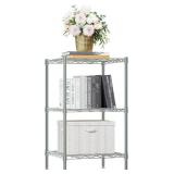 750 lbs 3-Shelf Storage Shelves Wire Shelving Unit Standing Metal Rack for Small Places Narrow Wire Rack for Bathroom, Green 13.8 D x 13.8" W x 25.5" H
