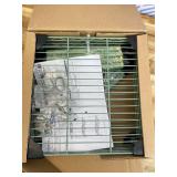 750 lbs 3-Shelf Storage Shelves Wire Shelving Unit Standing Metal Rack for Small Places Narrow Wire Rack for Bathroom, Green 13.8 D x 13.8" W x 25.5" H