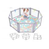 Retails for $132! Dripex Foldable Playpen for Babies and Toddlers, 71" 69" Extra Large Baby Playpen, Indoor & Outdoor Safety Gate Collapsible Play Pen, Baby Fence Play Area with Visible Mesh, Grey