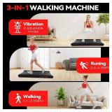 Retails for $170! Sperax Walking Vibration Pad with APP, 3 in 1 Under Desk Treadmill, 2.5HP Low Noise Walking Treadmill Pad with Remote Control,Portable Treadmills for Home Office