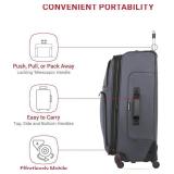 Retails for $160! SwissGear Sion Softside Expandable Luggage, Dark Grey, Checked-Large 29-Inch