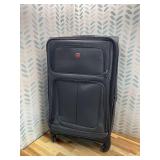 Retails for $160! SwissGear Sion Softside Expandable Luggage, Dark Grey, Checked-Large 29-Inch