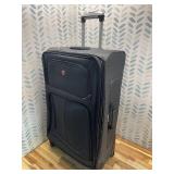 Retails for $160! SwissGear Sion Softside Expandable Luggage, Dark Grey, Checked-Large 29-Inch
