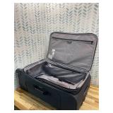 Retails for $160! SwissGear Sion Softside Expandable Luggage, Dark Grey, Checked-Large 29-Inch