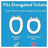 Carex Toilet Seat Riser, Elongated Raised Toilet Seat Adds 3.5 inches to Toilet Height, for Assistance Bending or Sitting, 300 Pound Weight Capacity Toilet Riser
