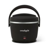 Crock-Pot 20oz Lunch Crock Food Warmer Black Licorice: Portable Slow Cooker with Locking Lid & Dishwasher-Safe Parts