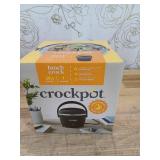 Crock-Pot 20oz Lunch Crock Food Warmer Black Licorice: Portable Slow Cooker with Locking Lid & Dishwasher-Safe Parts
