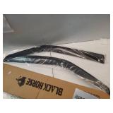 Black Horse Off Road [BHOR] Tape On Rain Guards/Wind Deflectors Compatible with 2015-2023 Jeep Renegade Smoke 4 PCs - 14-94333