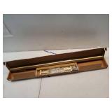 BlastHome Luxury 3 ft Custom Curtain Rod 1.25" Large Diameter Premium Brackets & Endcaps Nonadjustable Rods Connect for a Seamless Look Brushed Gold Finish
