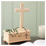Juvale Wood Crosses for Crafts - 3 Pack 8.7 in Unfinished Wooden Crosses for Crafts and DIY Projects