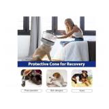 BARKLESS Inflatable Dog Cone, Soft Dog Donut Collar After Surgery, 2-in-1 Inflatable Collar with Detachable Anti-Licking Shield, Patented Donut Cone for Large Breeds to Stop Licking Wounds