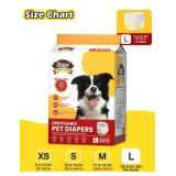 Dono Dog Diapers Female Large with Stretchy Waist, Disposable Pull Up Full Wrap Puppy in Heat Period Diapers, 360Â° Leak-Proof Super Absorbent Doggie for Small Medium Large Dogs
