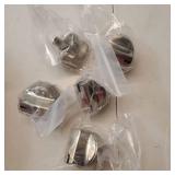 WB03X29354 Stove Knobs Cooktop Replacement Parts for GE Cooktop Knob Stainless Steel PGP7036SLSS Gas Range Oven Profile Knob PGP9030SLSS PGP9036SLSS Burner Control Metal Stove Top Knobs 5 Pcs
