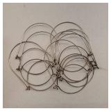 8pcs Stainless Steel Jar Handles Compatible Mouth Easy to Install Wire Hangers for Home Decor Weddings and Parties Resistant
