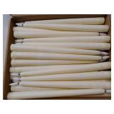 Reginary Flameless Taper Candles Bulk 11 Plastic Lights Window LED Battery Operated Candlesticks Without Remote for Birthday Wedding Church Decor Party Supplies"