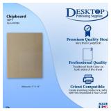 30pt 11" x 14" Chipboard - Brown Kraft Cardboard - 50 Pieces"