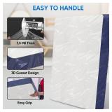 TICONN 2PK Plastic Mattress Bag for Moving Storage, Waterproof Mattress Protector Cover, Heavy-Duty Mattress Moving Supplies (1.5 mil, Full)